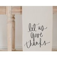 Table Runner  Let Us Give Thanks, home decor, present, housewarming gift, seasonal decor, tableware, Thanksgiving table, fall decor | Etsy (US)