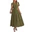 BTFBM Womens Summer 2026 Casual Maxi Dresses | Lightweight Short Sleeve V Neck,Elastic Waist A Li... | Amazon (US)