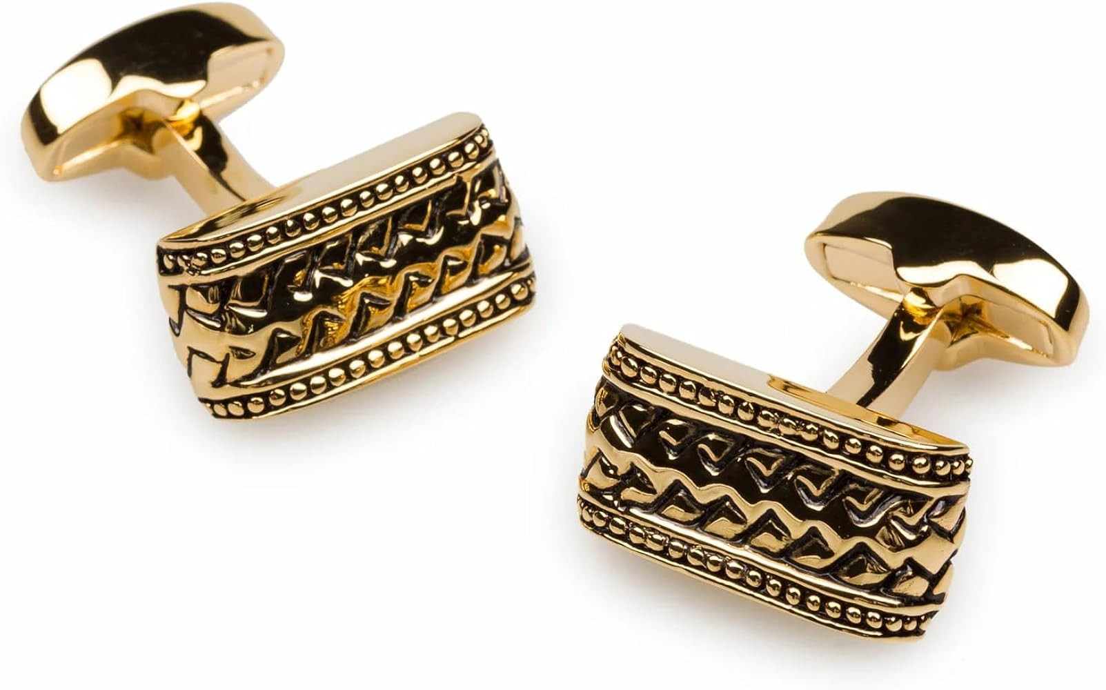 OTAA Gold Roman Epicurus Cufflinks Rhodium Plating - Cuff Links Mens - Tuxedo Buttons & Accessori... | Amazon (US)
