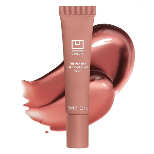 U Beauty The PLASMA Tinted Lip Compound - Anti-Aging & Anti-Wrinkle Lip Gloss, Hyaluronic Acid, Shea Butter & Peptides for Hydration & Plumping, Fawn - 15 mL | Amazon (US)