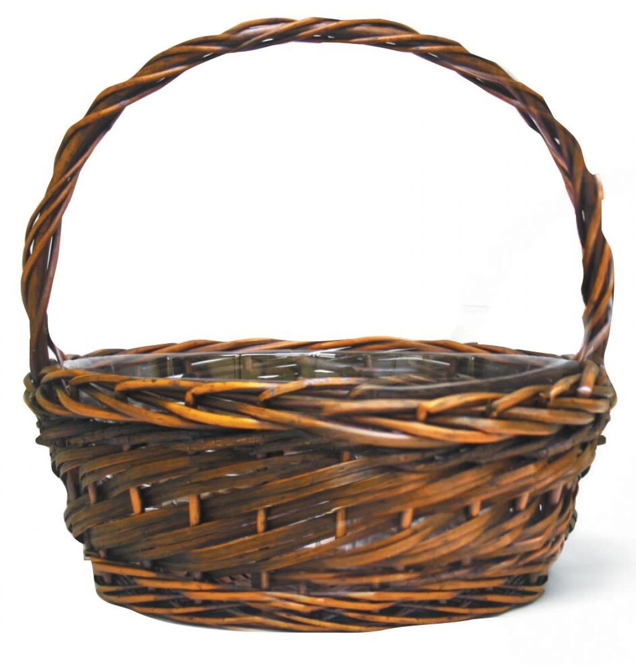 Round Long Handled Willow Basket | Wayfair North America