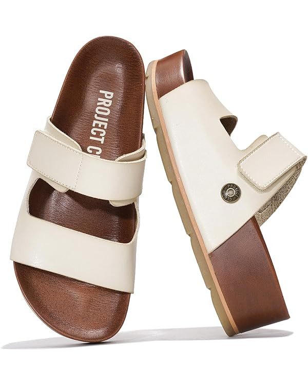 Project Cloud Platform Sandals Women Footwear - Genuine Leather Beach Summer Wedges with Comforta... | Amazon (US)