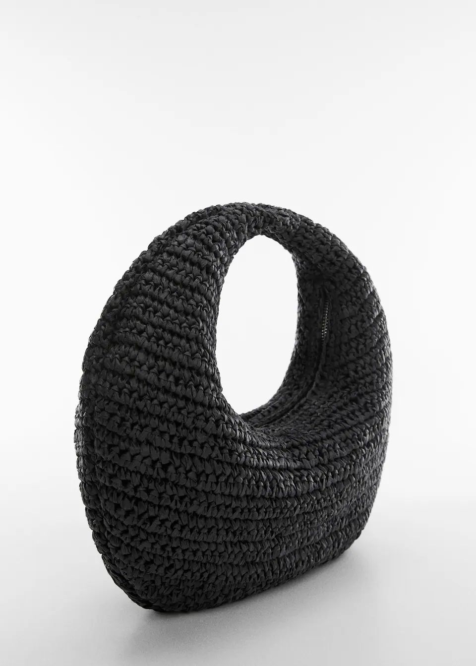 Round natural fiber bag | MANGO (US)