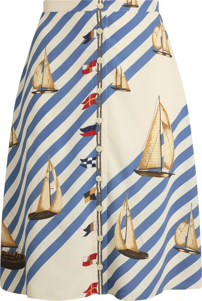 Sailboat Stripe Midi Skirt | Nordstrom
