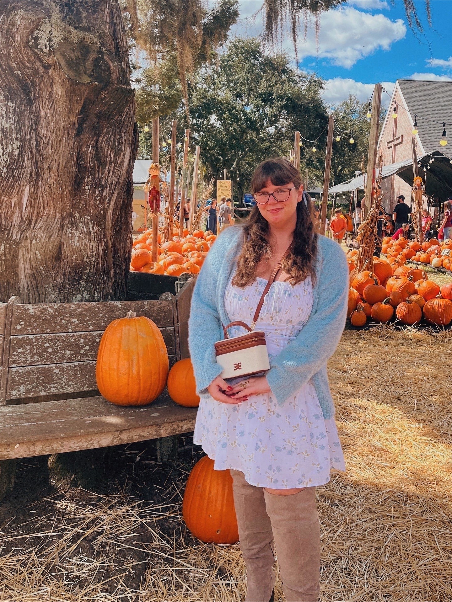 Autumn OOTD 🍂 

Ltkhalloween / LTKsalealert / ltkmidsize / LTKitbag / LTKshoecrush / ltkfindsunder100 / ltkfindsunder50 / dsw / dsw shoes / knee high boots / boots / blue cardigan / white mini dress / Sam Edelman / Sam Edelman bag / it bag / crossbody bag / handbag / fall bag / autumn bag / autumn outfit / autumn outfits / fall outfit / fall outfits / fall outfit idea / fall outfit ideas / autumn outfit idea / autumn outfit ideas / tan boots / fall boots / fall knee high boots / seasonal boots / autumn boots / sale / sale alert 

#LTKSeasonal #LTKStyleTip #LTKPlusSize