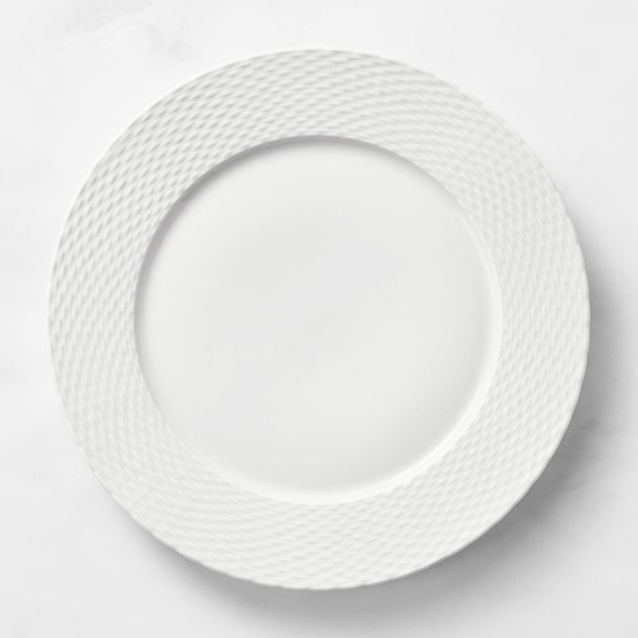 Pillivuyt Basketweave Porcelain Charger Plate | Williams-Sonoma