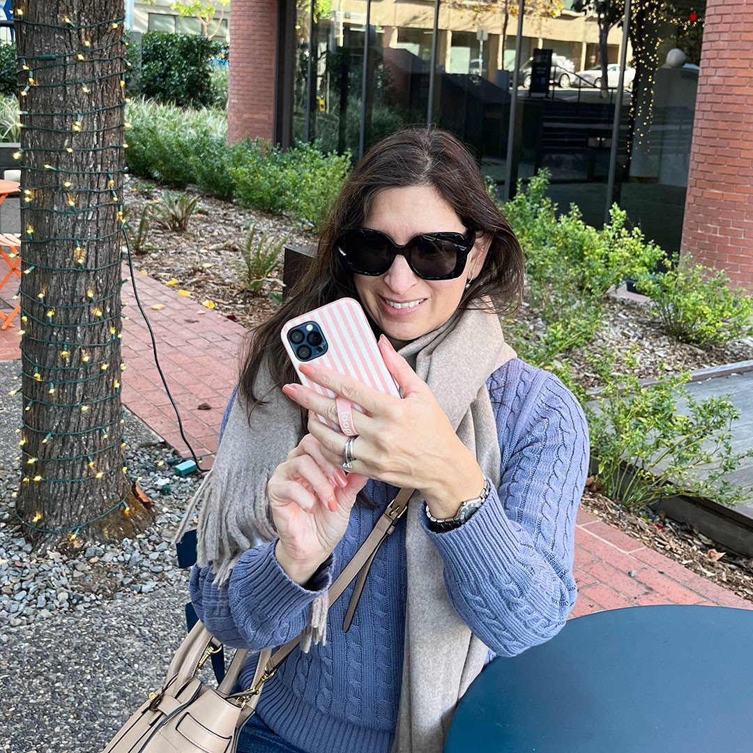 Loving this phone case from Loopy Cases. It has an amazing loop on the back which keeps me from dropping my phone. Love that! This would make a great gift too. #StopTheDrop 

 #LTKGiftGuide #LTKootd #LTKFindsUnder100