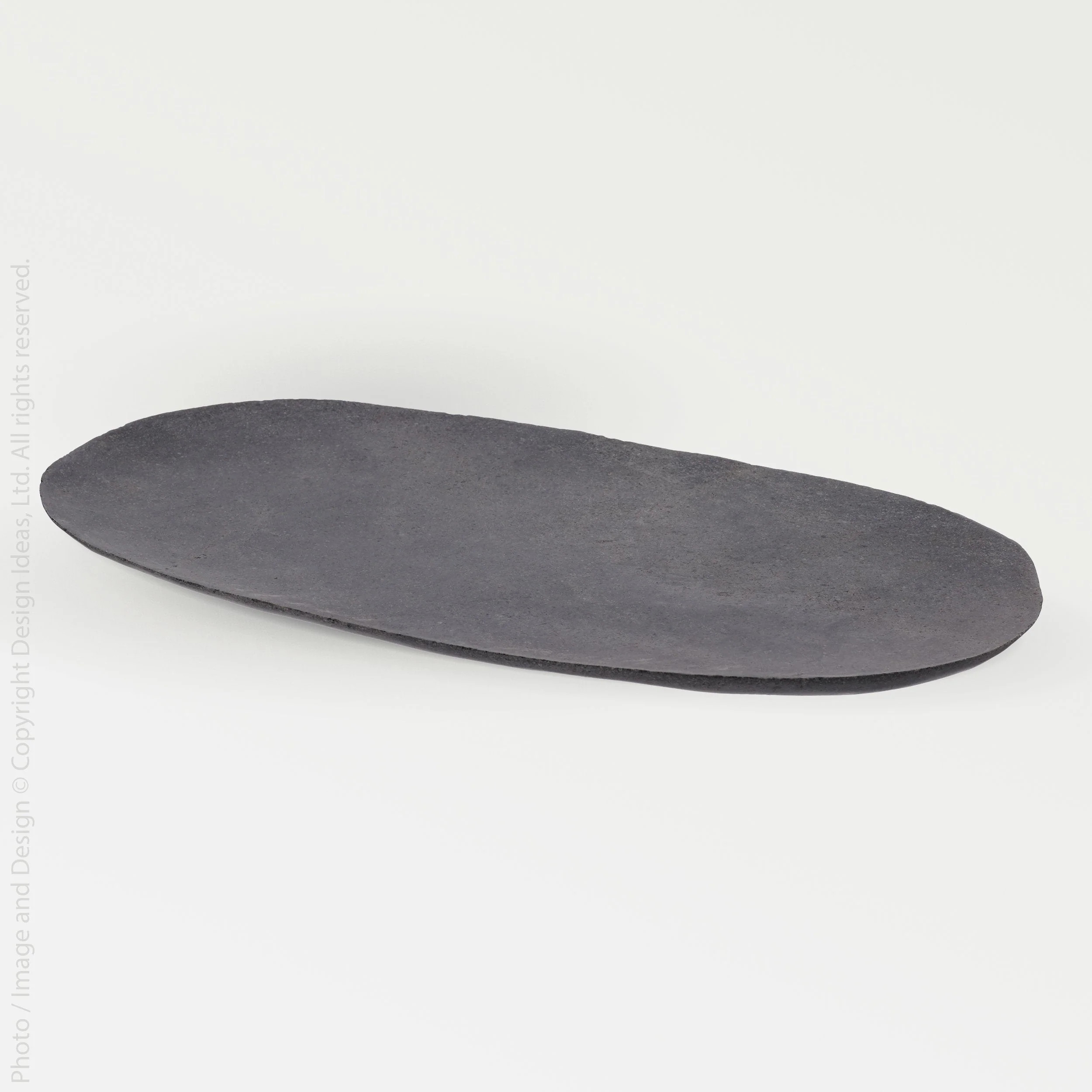 Stoneshard™ Carved Riverstone Platter (16 x 8 x 0.5 in.) | Texxture Home