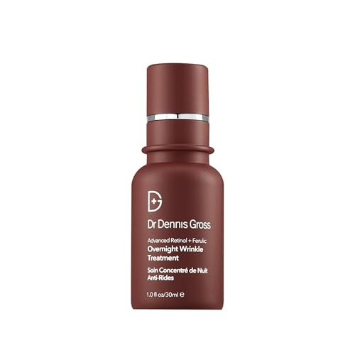 Dr Dennis Gross Advanced Retinol and Ferulic Overnight Wrinkle Treatment, White, 1 oz/ 30 mL | Amazon (US)