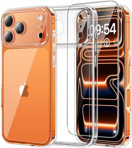 TAURI for iPhone 17 Pro Case, Full Camera Protection with Screen Protector, Anti-Yellowing Milita... | Amazon (US)