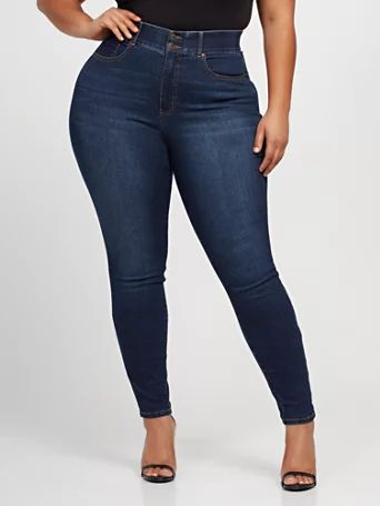 Dark Wash Curvy Skinny Jeans - Fashion To Figure | Fashion to Figure