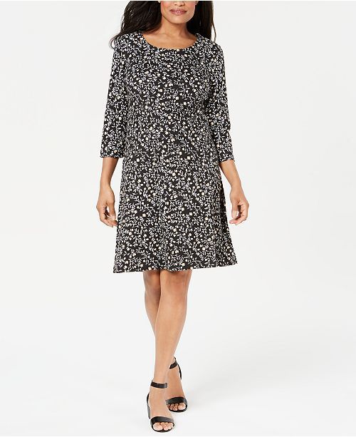 Nouvelle Floral Swing Dress, Created for Macy's | Macys (US)