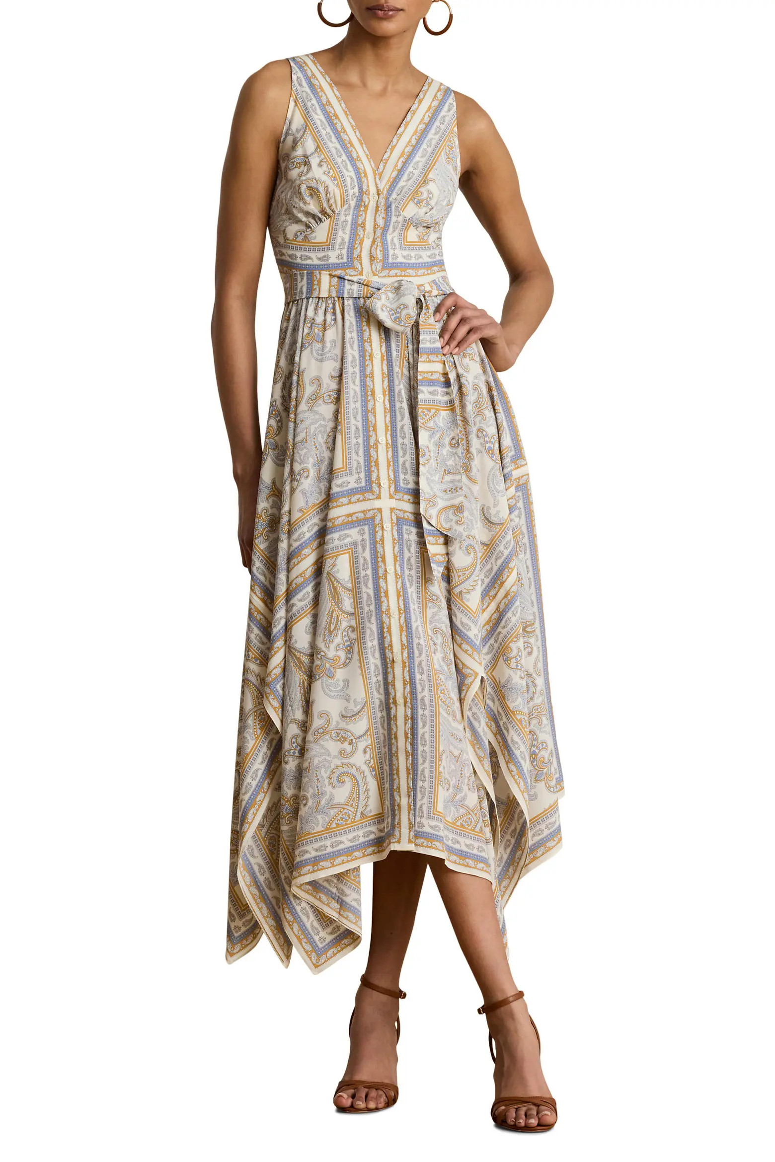 Paisley Print Sleeveless A-Line Dress (Women) | Nordstrom | Nordstrom