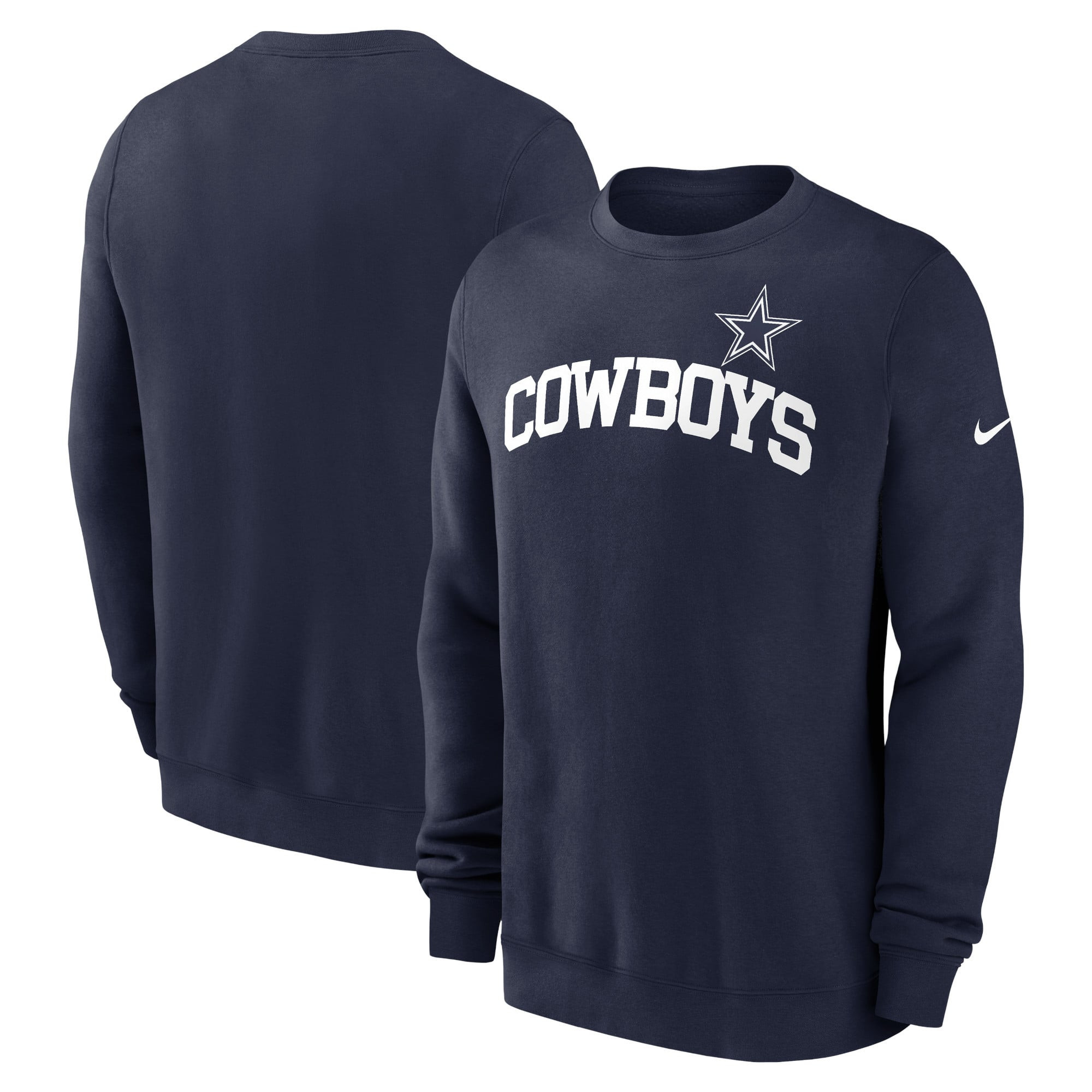 Men's Nike Navy Dallas Cowboys Club Pullover Sweatshirt | Fanatics