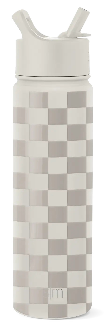 Summit Water Bottle with Straw Lid and Chug Lid | Simple Modern