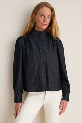 Denim Cropped Newbury Shirt Jacket | Tuckernuck (US)