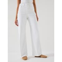 V by Very Wide Leg High Waist Jeans - White | Very (UK)