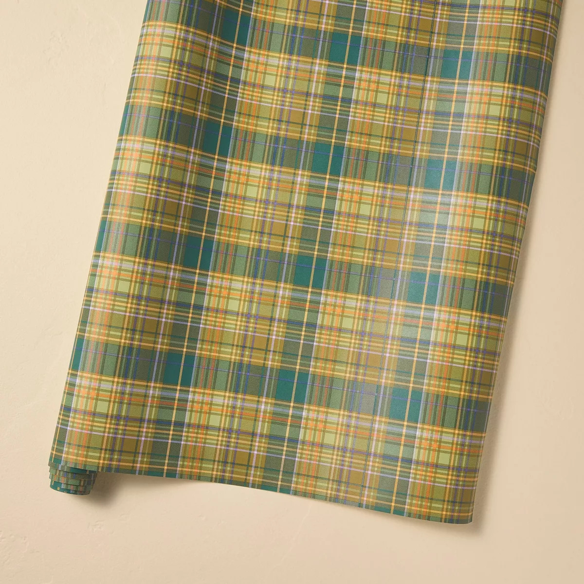 Plaid Gift Wrap Green - Hearth & Hand™ with Magnolia | Target