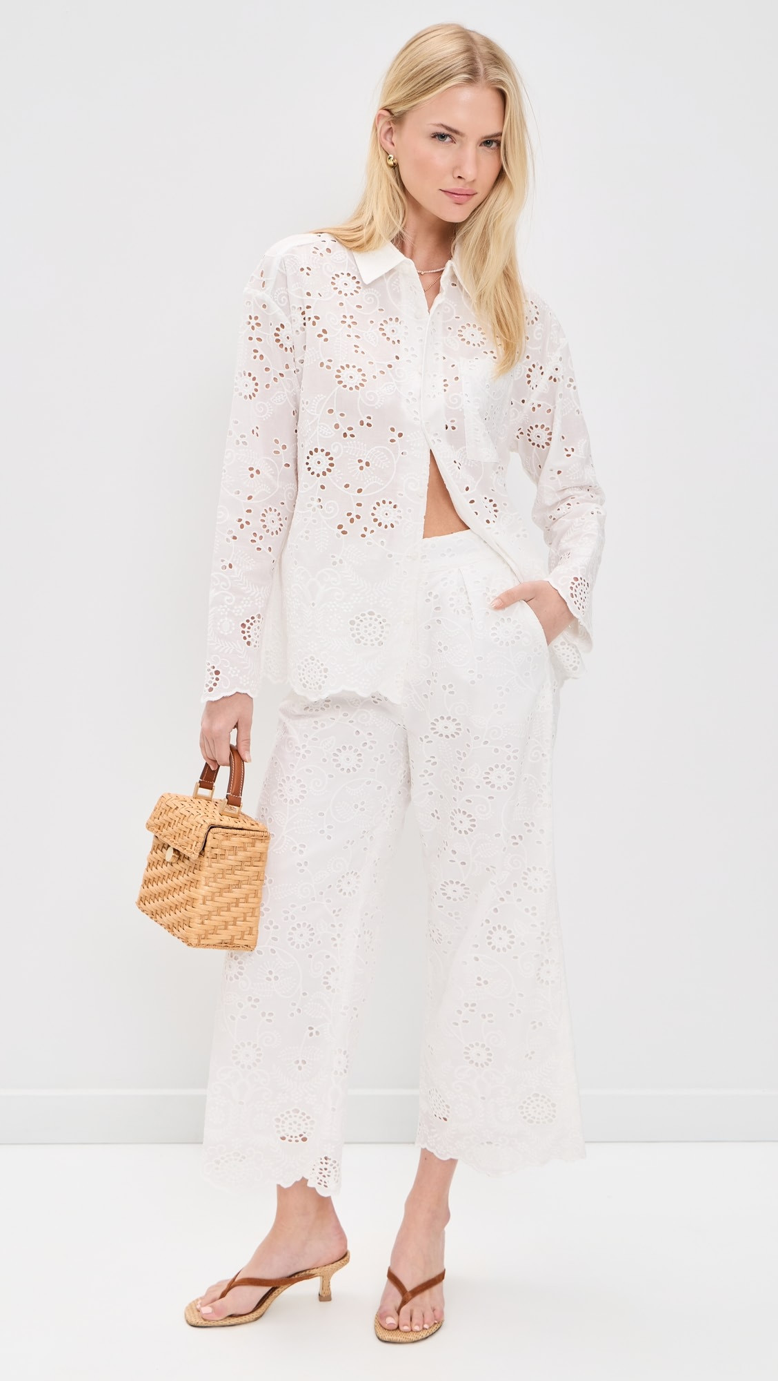 Splendid x @Cellajaneblog Eyelet Pants | Shopbop