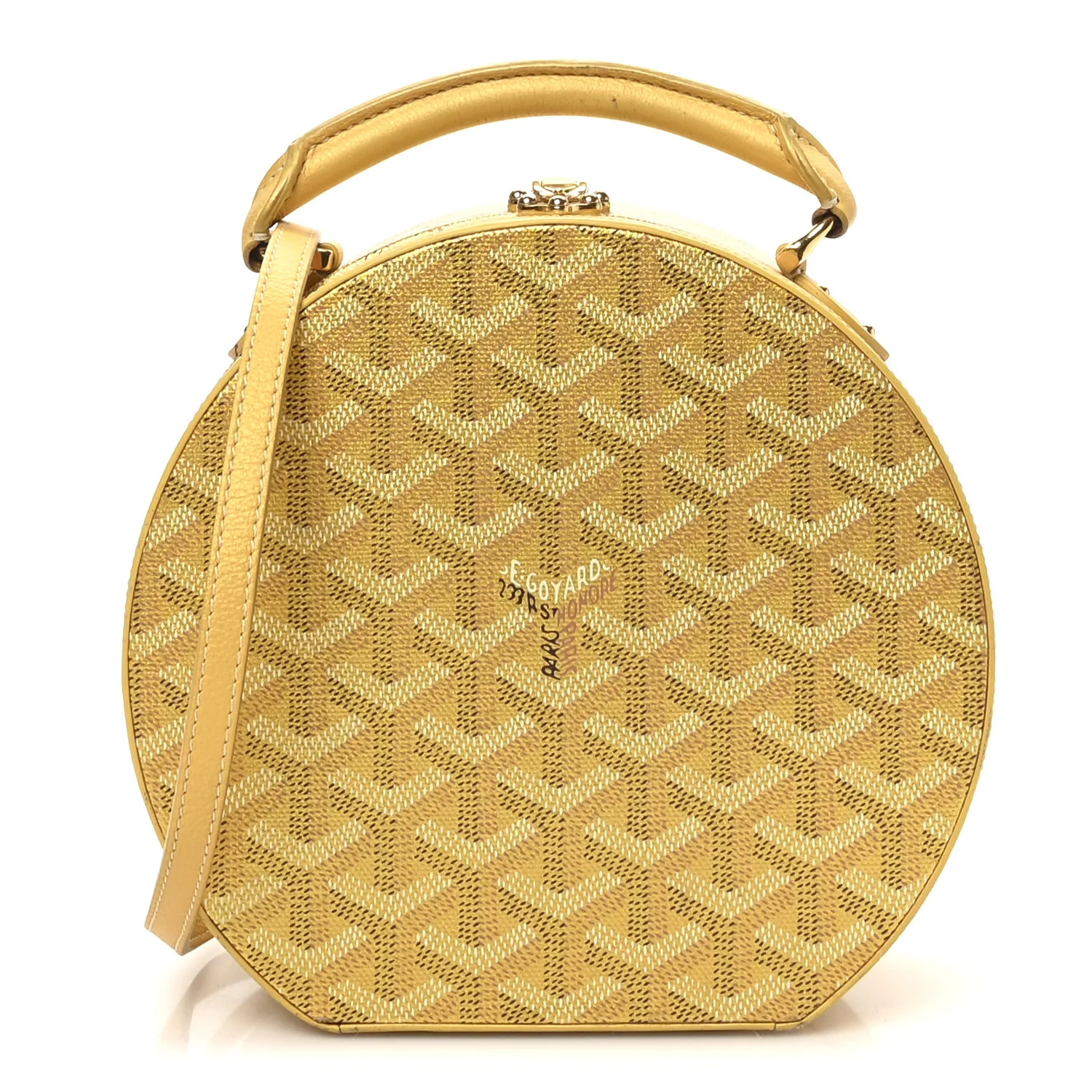 Goyardine Precious Metals Alto Hatbox Gold | FASHIONPHILE (US)