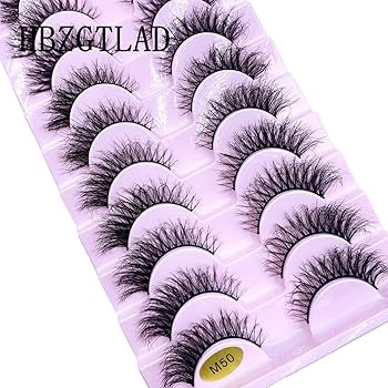 HBZGTLAD New 10 Pairs 3D Mink Lashes False Eyelashes Handmade Wispy Fluffy Long Lashes Natural Ey... | Amazon (US)
