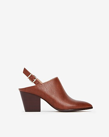 slingback mule booties | Express