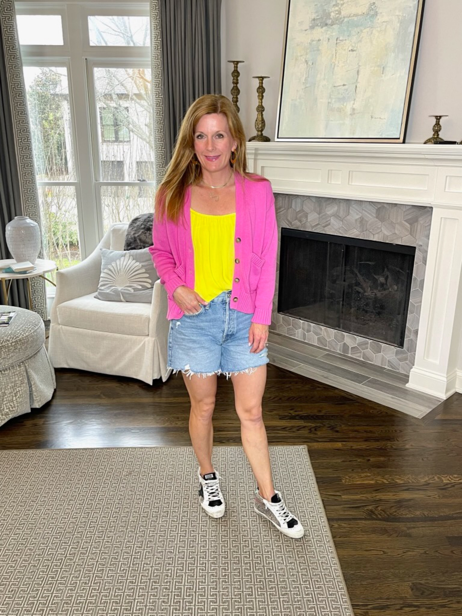 A sweater and jean shorts is always a good option 💖💖

#LTKstyletip #LTKtravel #LTKSeasonal