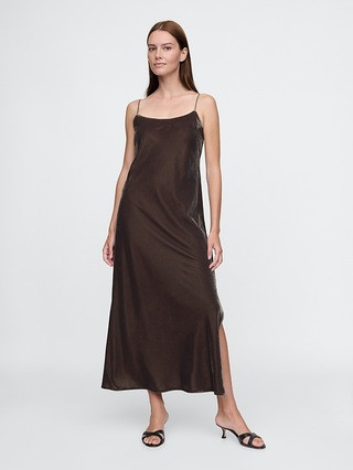 Recycled Velvet Maxi Slip Dress | Gap (CA)