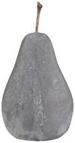 Creative Co-Op DA5981-1 Large Grey Cement Pear Decoration, 5" | Amazon (US)