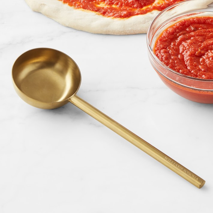 Williams Sonoma Brass Pizza Ladle | Williams-Sonoma