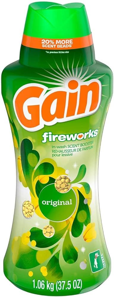 Gain Gain Fireworks in-wash Scent Booster Beads, Original (37.5 Oz.) | Amazon (US)