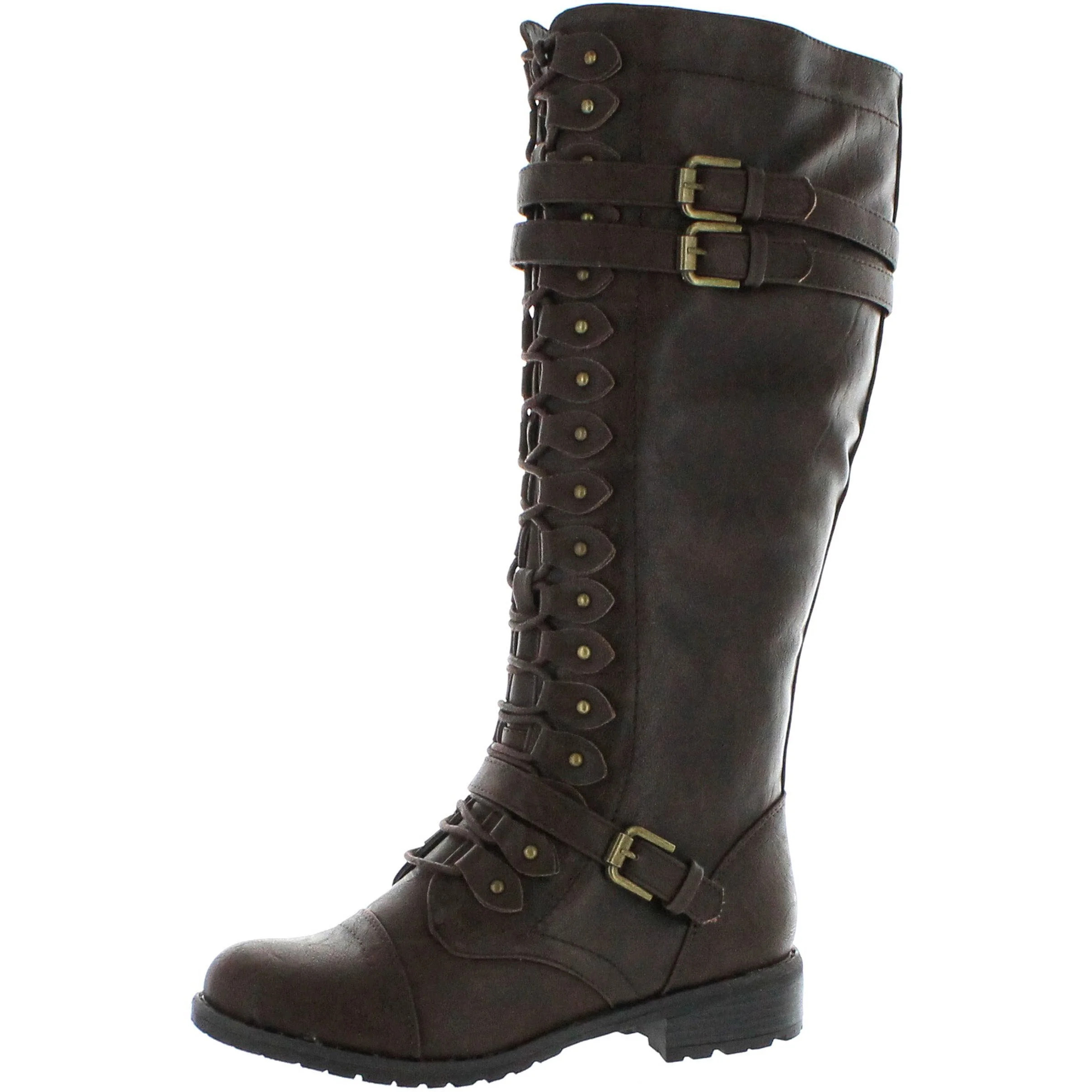 Wild Diva Womens Timberly-65 Boots, Brown, 7 - Walmart.com | Walmart (US)
