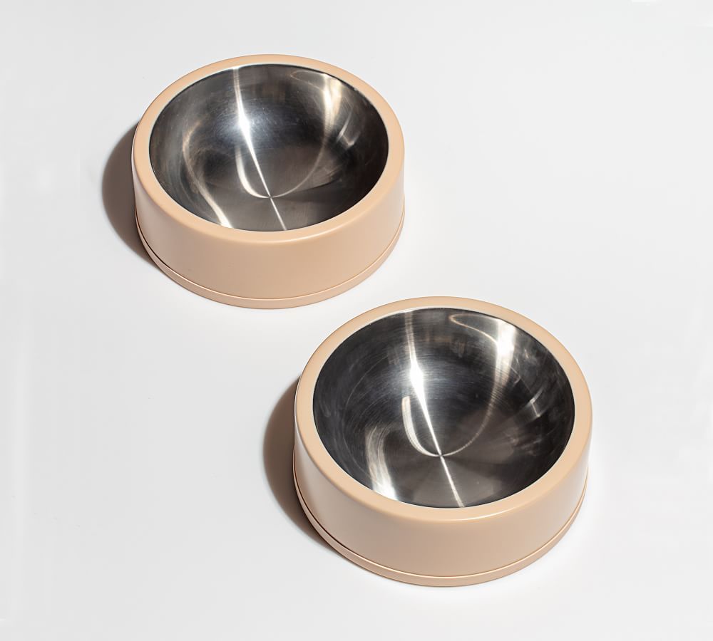 Stainless Steel Water & Food Bowl - Set of 2 | Pottery Barn (US)