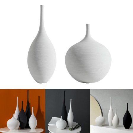 2PCS White Flower Vase Zen Bud Vase Centerpiece Decoration | Walmart (US)