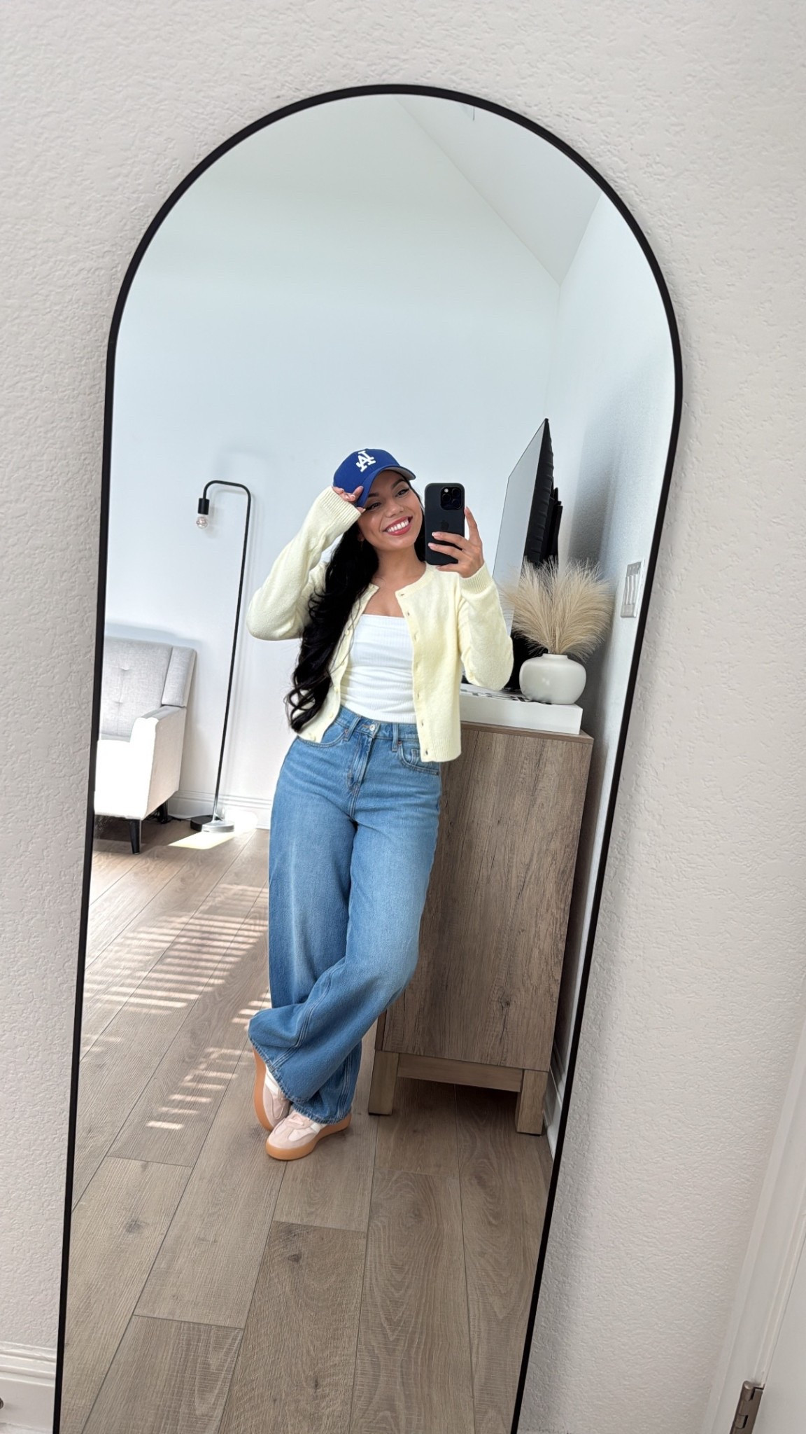 Pops of color for spring 💛 
Sweater size small 
Tube top size small
Jeans petite 2 
Adidas shoes size 5.5 

#LTKSeasonal #LTKootd