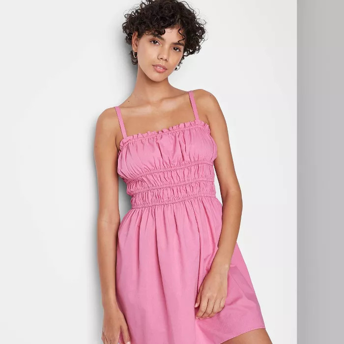 Women's Woven Sleeveless Smocked Waist Fit & Flare Dress - Wild Fable™ | Target