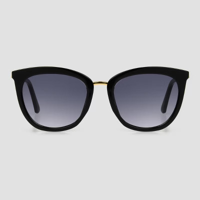 Women's Cateye Sunglasses - Universal Thread™ Gold/Black | Target