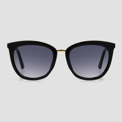 Women&#39;s Cateye Sunglasses - Universal Thread&#8482; Gold/Black | Target