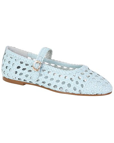 Crochet Leather Flat | Gilt & Gilt City