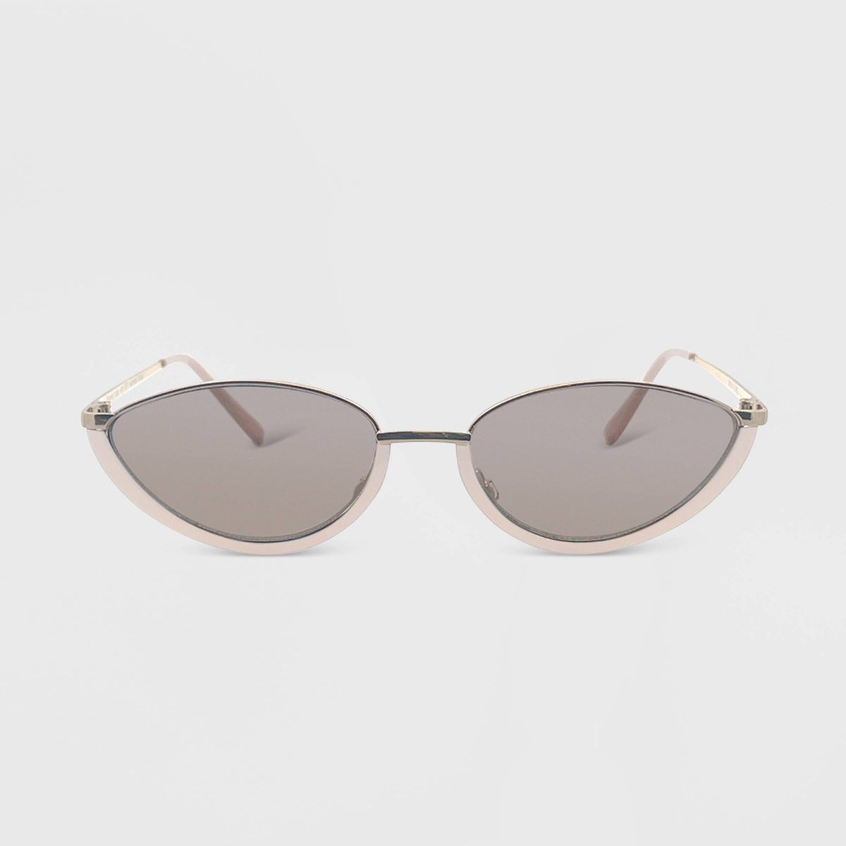 Women's Metal Oval Sunglasses - Wild Fable™ Nude Gold | Target