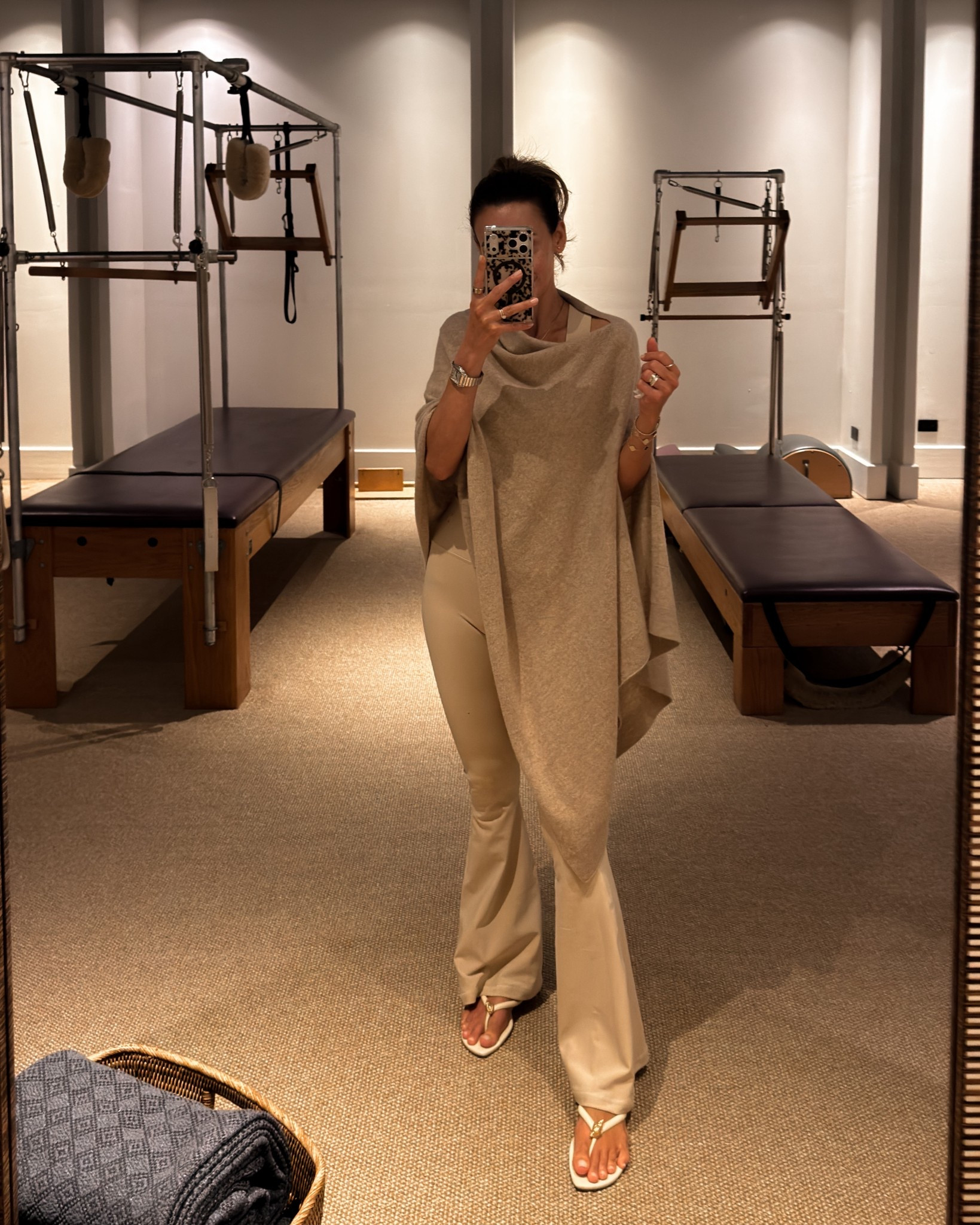 Morning Pilates outfit - cashmere wrap I’m
Wearing with everything! 

#LTKActive #LTKmorningroutine #LTKootd