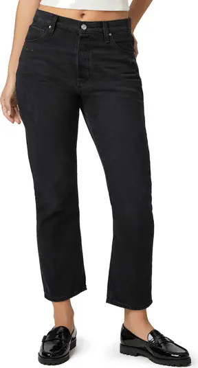 PAIGE Billy High Waist Crop Straight Leg Jeans | Nordstromrack | Nordstrom Rack