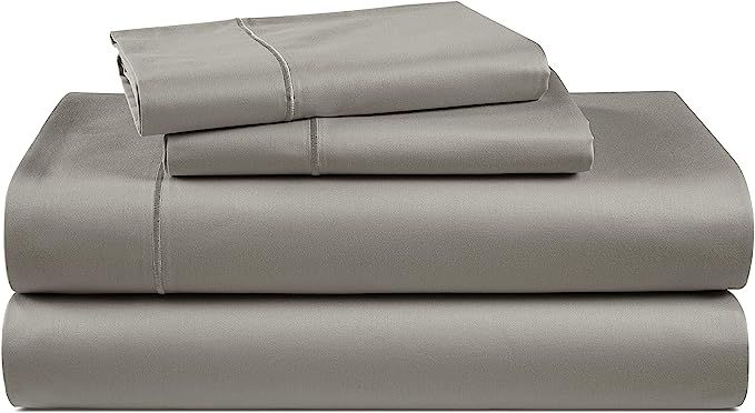 LANE LINEN 100% Egyptian Cotton Bed Sheets - 1000 Thread Count 4-Piece Charcoal Calking Set Beddi... | Amazon (US)