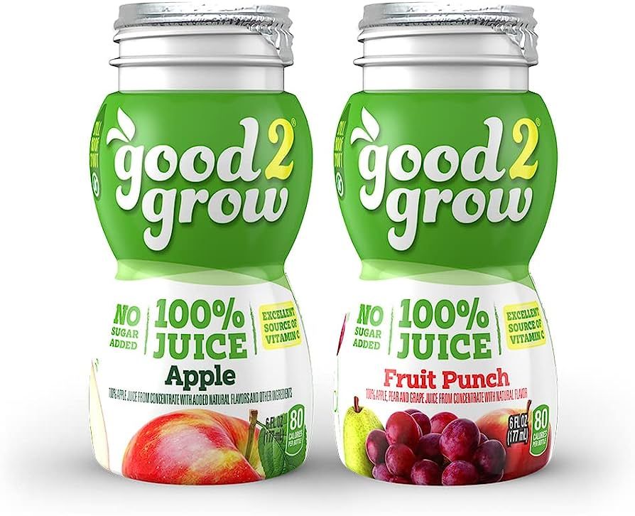 good2grow 100% Apple and Fruit Punch Juice 24-pack of 6-Ounce BPA-Free Juice Bottles, Non-GMO wit... | Amazon (US)