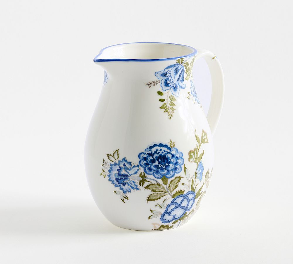 Kravet Rosehill Stoneware Pitcher | Pottery Barn (US)
