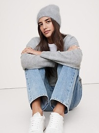 Brushed Wool-Cashmere Beanie | Banana Republic (US)