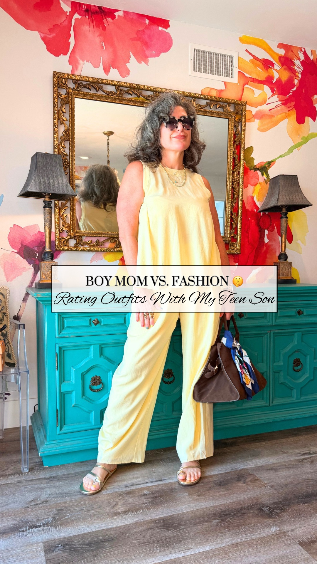 🔗 Stylewe link •
https://bit.ly/4fFzdWL
20% OFF CODE • SWS20

🔗 10% OFF Ardant (Earrings) •
https://www.theardant.com/SARA73334

🔗 10% OFF Melinda Maria •
https://lcshop.co/sKVAwQ

My son’s official style review: “Eewww, you look like an old lady Mom”💀 

📣 Boy moms, you feel my pain, right?! Trying to inject some sunshine into the teen cave with these gorgeous yellow outfits from @stylewe


What’s your favorite teen boyism critique? Let me know in the comments! 👇

2️⃣0️⃣ % Off • SWS20
🔗 “SHOP” for LINK

#BoyMomLife #MomOfTeens #TeenagerMom #BoyMomProblems #StyleWe SummerStyle EffortlessChic ThisOrThatOutfit MomStyle MidlifeMom EverydayOutfits

🔗 10% OFF Jewelry thanks to @theardant @whimvoy @melindamaria_jewelry 

Stylewe Outfit Info 👇
Yellow tank blouse item  • 10BL4S4F8C
Yellow wide Leg Pants item  • 1WFA4SEEA4
Floral Jumpsuit item  • 1XJU3N09E

#LTKootd #LTKMidsize #LTKmomlife