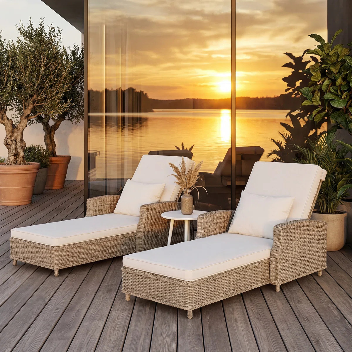 Red Barrel Studio®  Alyeska Aluminum Outdoor Chaise Lounge With Air Pump, Adjustable Reclining B... | Wayfair North America