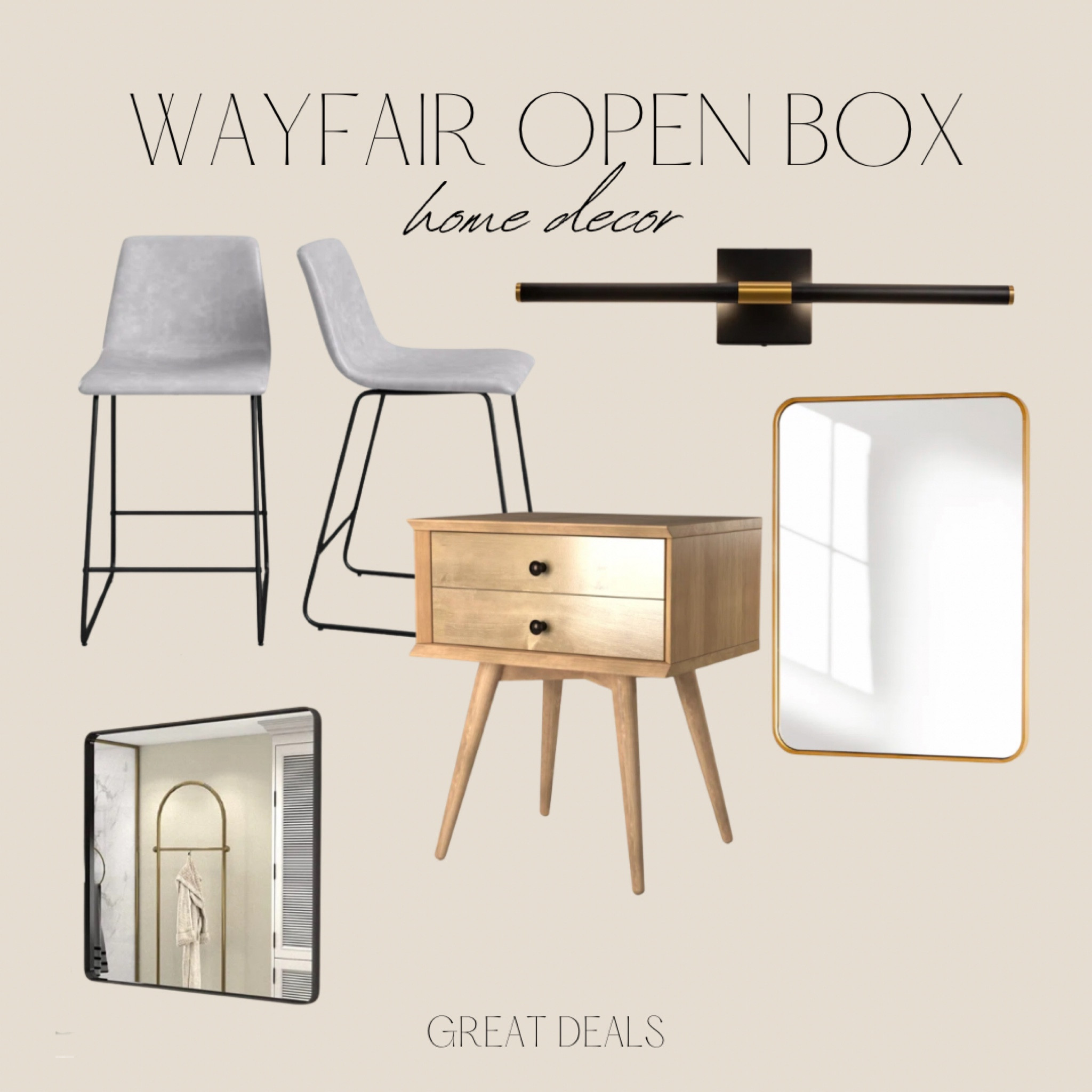 Ever shop the Wayfair open box sale? I’ve found amazing pieces for home Reno’s and decor that were brand new for a fraction of the cost! Here are few of my favs 

#LTKsalealert #LTKhome