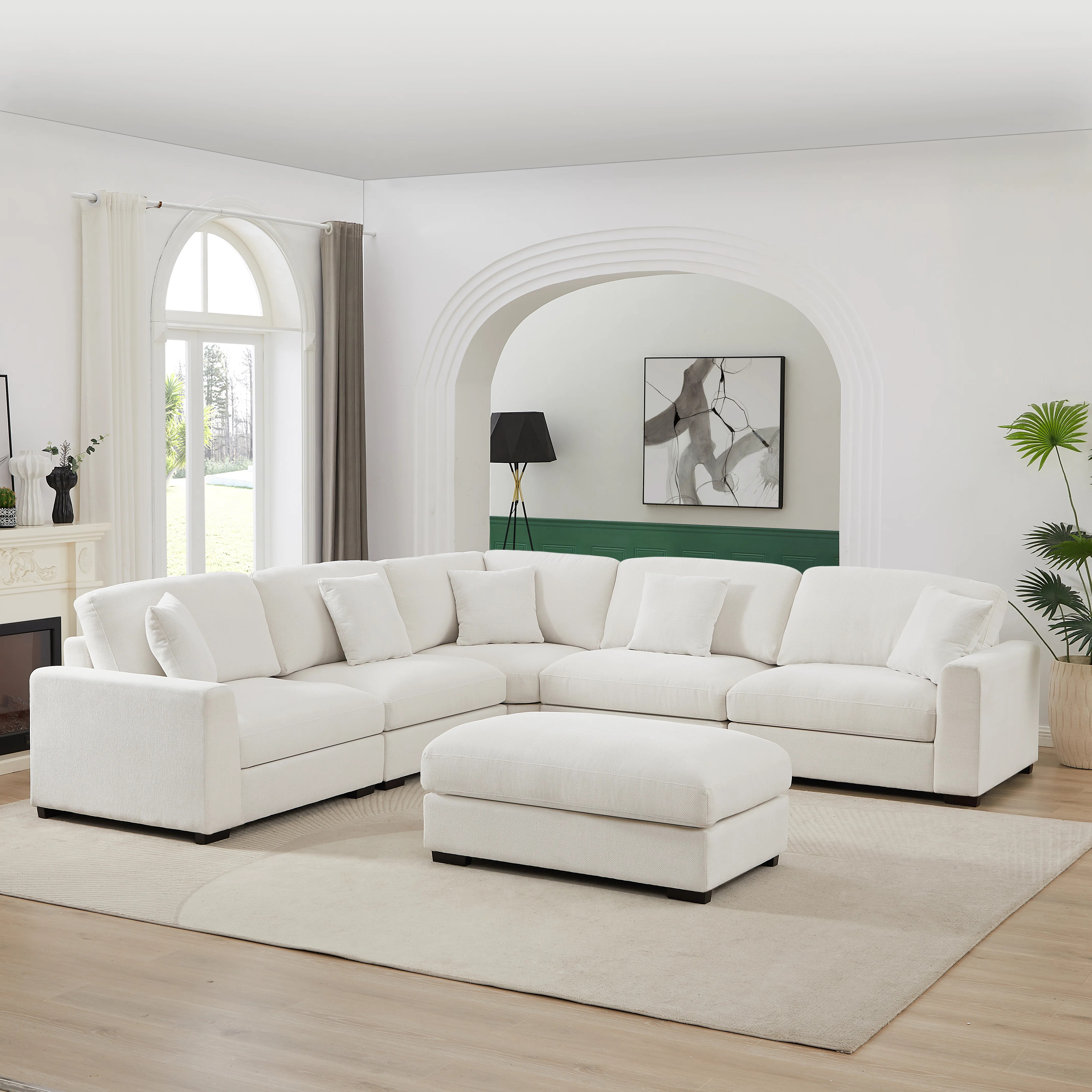 Eugenija Upholstered Sectional Reversible | Wayfair North America